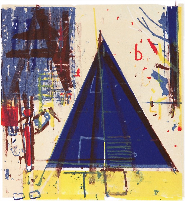 Lavvo med gult felt under (2009) — Yngve Henriksen