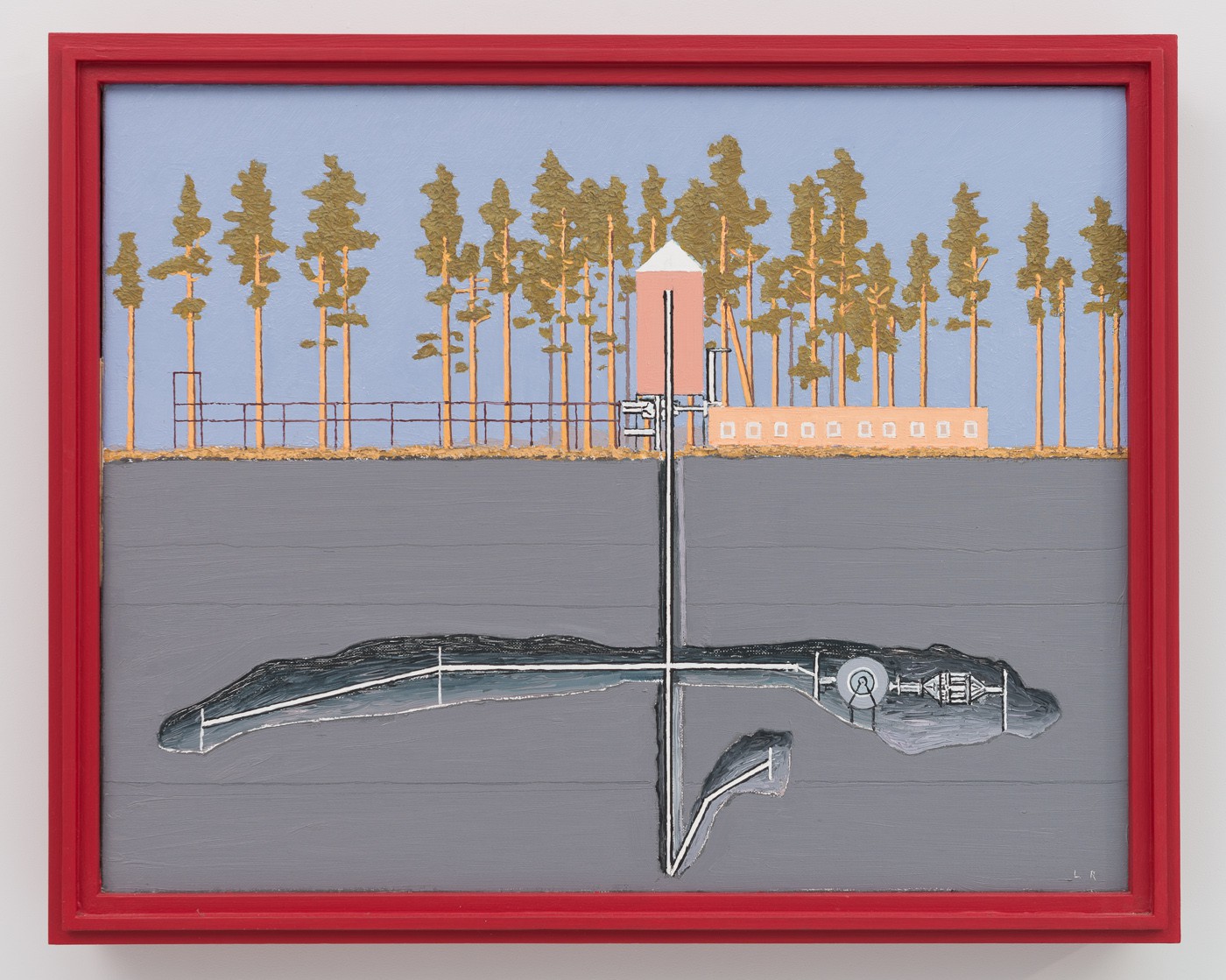 Landskap i aftensol mot uværshimmel (2016) — Leonard Rickhard