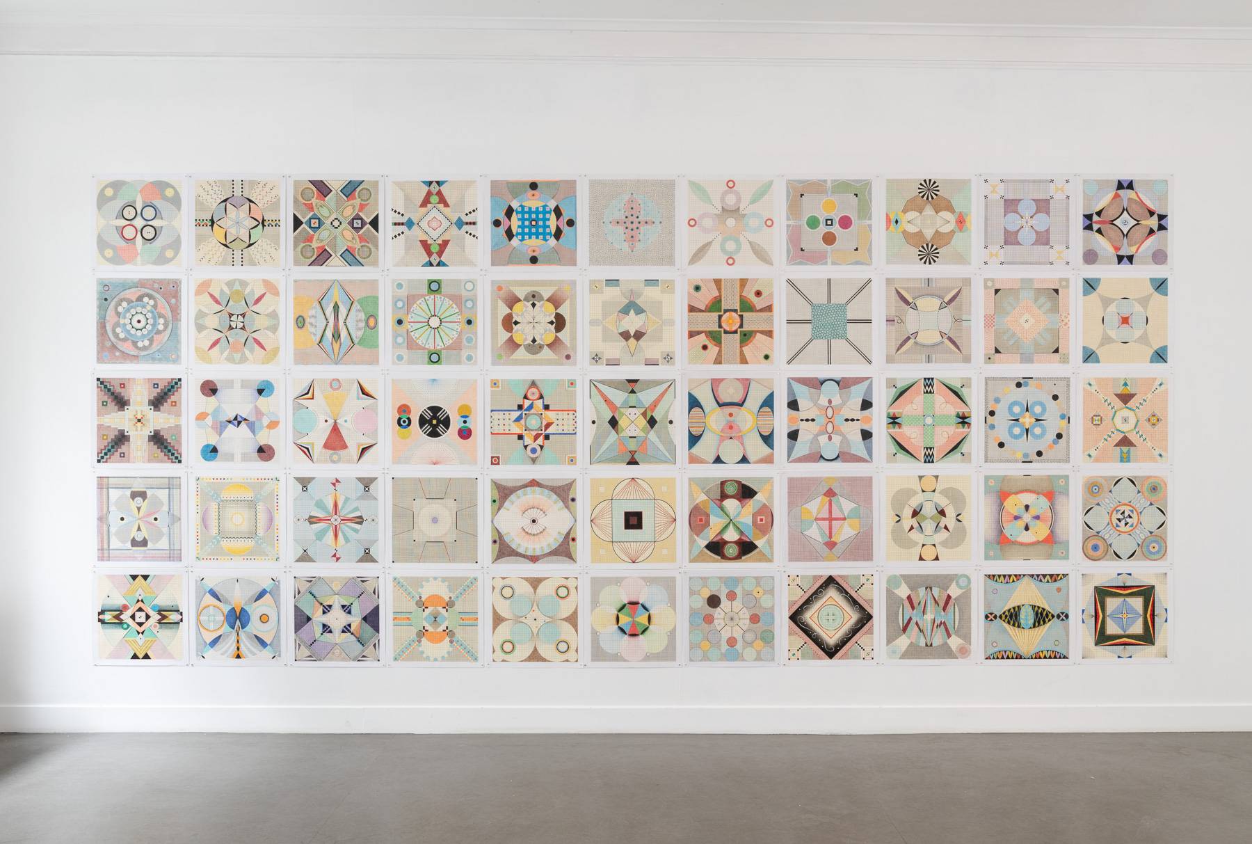 Sentralkomposisjon #1—#55 (2025) — Anne Rolfsen