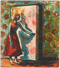 Kvinne ved dør (2004) — Giske Sigmundstad