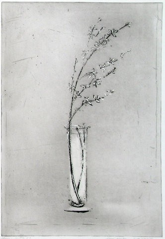 Blomst i vase (2004) — Bjørg Løvvik