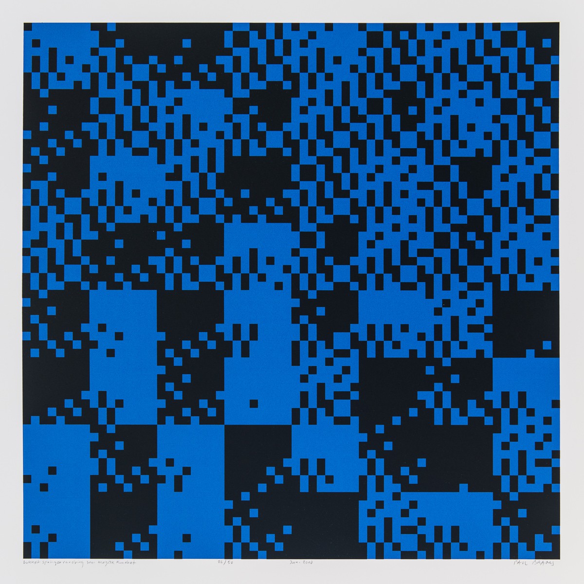 Lukket springervandring som magisk kvadrat (2010) — Paul Brand