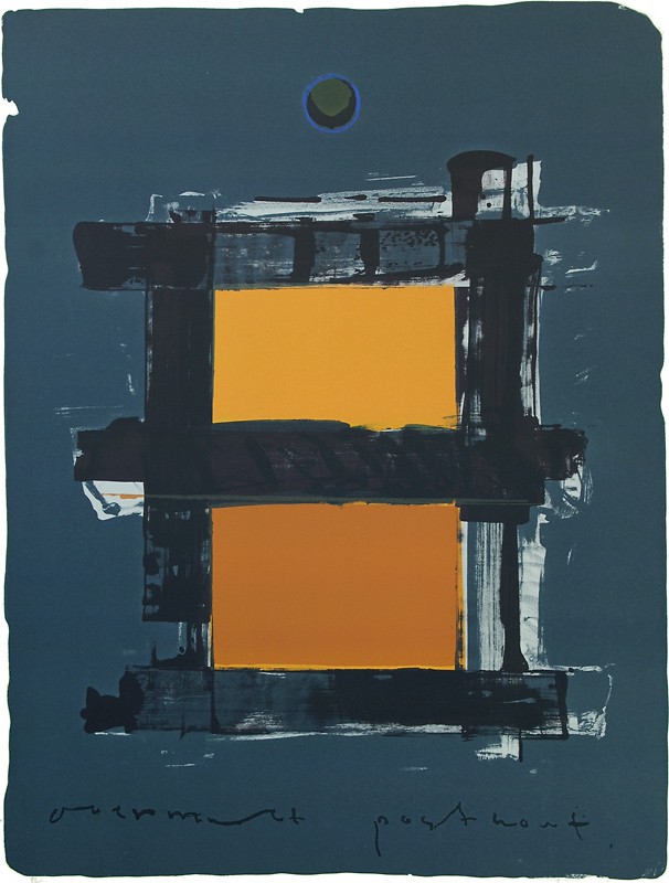 Overmalt postkort (2008) — Kjell Nupen