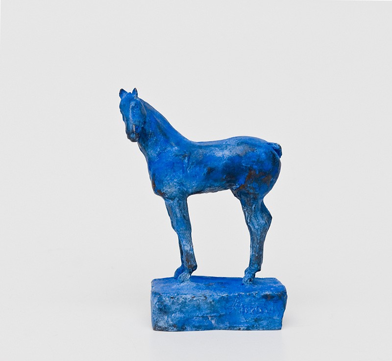 Blå hest (liten versjon) (2010) — Annasif Døhlen