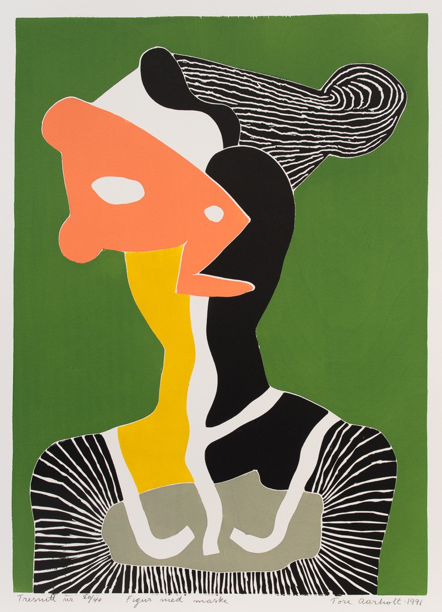 Figur med maske (1991) — Tore Aarholt